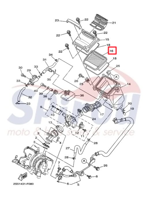 1S7-E4450-00 Φίλτρο Αέρος CRYPTONX135 - Image 2