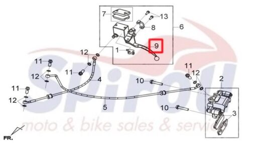 53178-HMA-000 Μανέτα Αριστερή Δισκόφρενου Νίκελ JetX125 E5-Gts300-Cruisym300 - Image 2