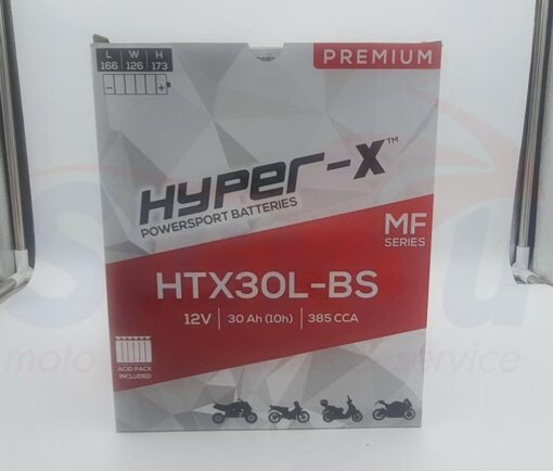 21316 Μπαταρία YTX30L-BS[-+] 385cca HYPER-X