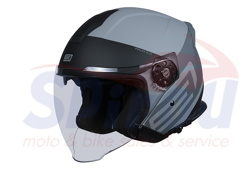 22946 Κράνος Origine Jet Palio 2.0 X-Large Μαύρο Ματ-Γκρί