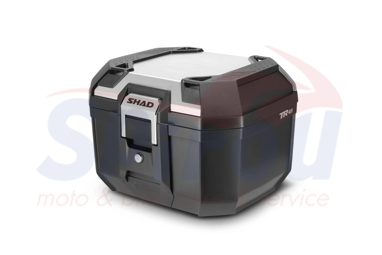 22965 Βαλιτσάκι Shad TR41/D0TR41200 Terra Alum Μαύρο Με Καπάκι