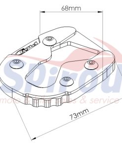 Alternative view of 22741 Βάση Επέκτασης Πλαγιοστάτη Puig Μαύρη Yamaha