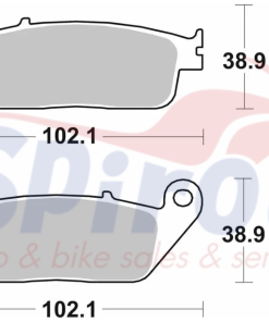 Alternative view of 23702 Τακάκια SBS 183HF [FA142]