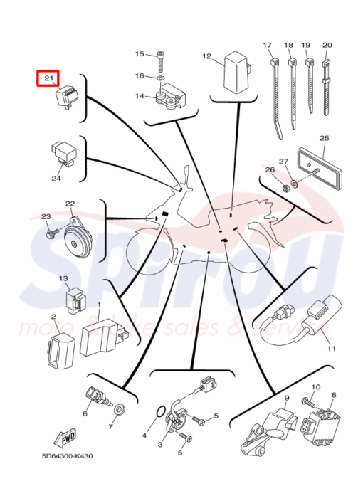5D6-H3350-00 Βαρελάκι [Ρελέ] Φλασέρ CryptonX135 - Image 2