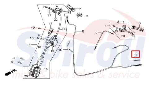 TI0048-12201	Ελατήριο Ντίζας Οπίσθιου Φρένου Cargo125 Eco E4/E5