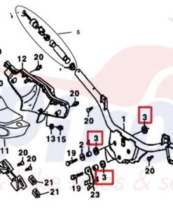 VGB001-11001 Λάστιχο Αντικραδασμικό Τιμονιού DY50/125  E4