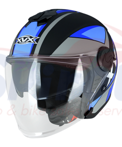 22939 Κράνος XVX Jet Galaxy RX-460 Large Μαύρο-Μπλέ Ματ