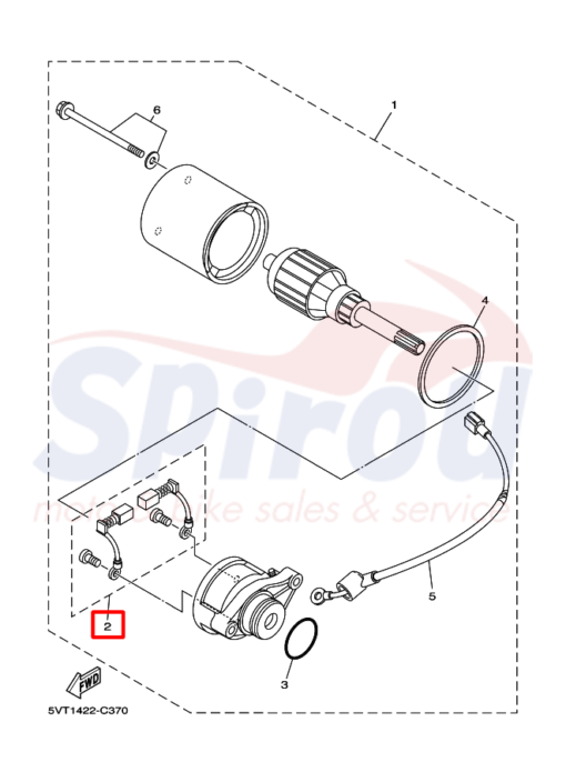 3AY-81801-00	Καρβουνάκια Μίζας Crypton105/115 - Image 2