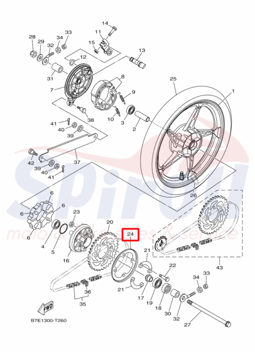 1FP-F5414-00	Ροδέλα Προστασίας Γραναζιέρας Αλυσίδας	CryptonS115 - Image 2