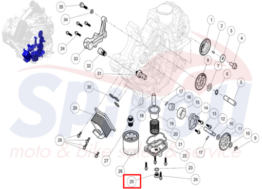 F01G00200001 Βίδα Τάπας Κάρτερ M14 Snarler600 - Image 2
