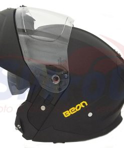 22984 Κράνος Flip-Up Beon B-711[Εσωτερική Φυμέ Ζελατίνα] Μαύρα Ματ X-Large