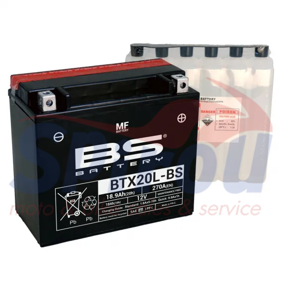 BS-BTX20L-BS Μπαταρία BS YTX20L-BS