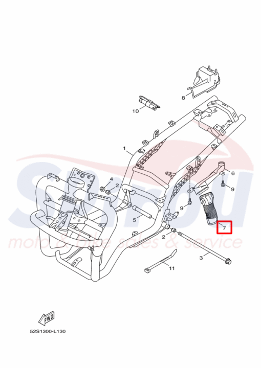 52S-F110G-01	Αγωγός Αέρα	Xenter125/155 - Image 2
