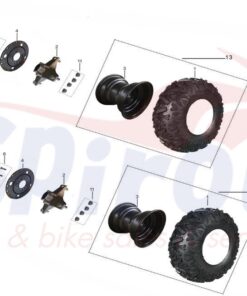 603002-0013 Ακραξόνιο Αριστερό Kayo300