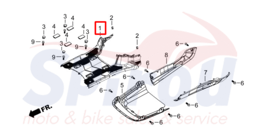 TI0074-17401 Πάτωμα Cargo125 Eco E4/E5 - Image 2