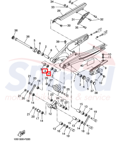 Alternative view of 93106-22019 Τσιμούχα [Μοχλικό] XT600