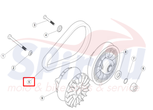 F01E10001009 Ιμάντας Κίνησης AT6 - Image 2