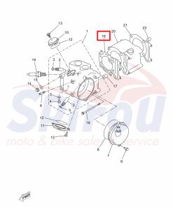Alternative view of 4HC-11181-01 Φλάντζα Καύσης Xmax250