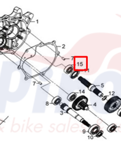 Alternative view of 96150-62043-10 Ρουλεμάν Σασμάν 6204UU  SR-ST50/125