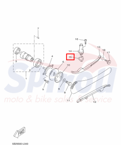 Alternative view of 4RF-12213-00	Φλάντζα Τεντωτήρα Xmax250