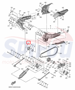 Alternative view of 93210-50553 Ελαστικός Δακτύλιος [Ψαλιδιού] Tmax500/530/560