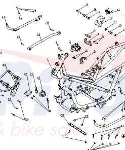 Προστατευτικό Καπακιού Πλαισίου Κάτω Αριστερό Virtus125/300 E5