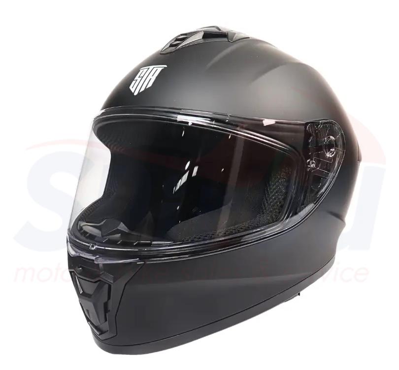 22372 Κράνος Κλειστό Μονόχρωμο STR GT-2 Μαύρο Ματ X-Large