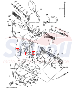 Alternative view of 1S7-F8227-00 Αποσβεστήρας Τιμονιού[Κάτω] CryptonX135