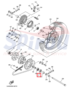 Alternative view of 93106-30817 Τσιμούχα Γραναζιέρας Crypton105