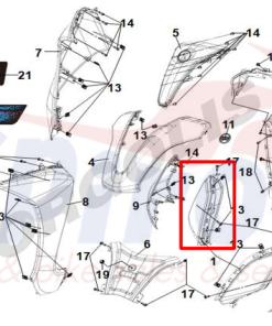Alternative view of 33400-XRE-000 Φλάς Εμπρόσθιο Δεξιό ST125/200 E5