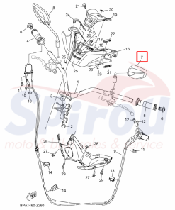 Alternative view of BLS-F6280-00 Καθρέπτης Αριστερός Nmax125 MY25