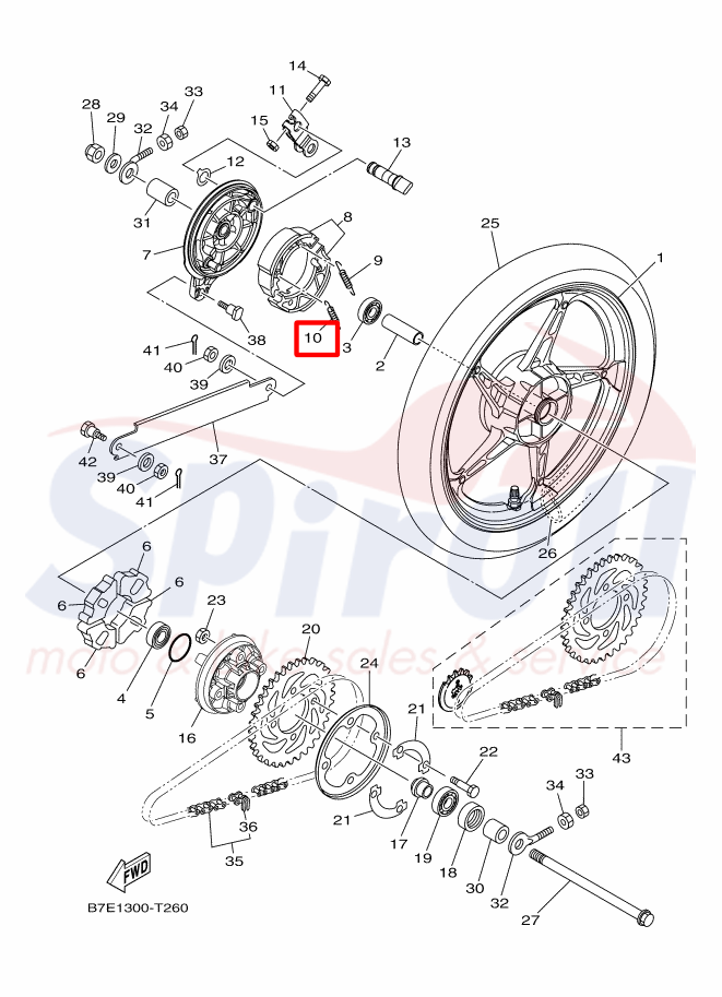 90506-15001 Ελατήριο Σιαγώνων Φρένου Crypton110c-S115-X135-Rayzr125 - Image 2