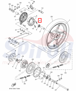 Alternative view of 90506-12001 Ελατήριο Σιαγώνων Φρένου Crypton110c-S115-X135-Rayzr125