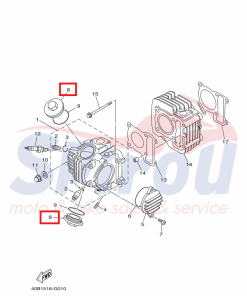 Alternative view of 5WB-E1186-00 Καπάκι Κεφαλής Βαλβίδων Crypton110c