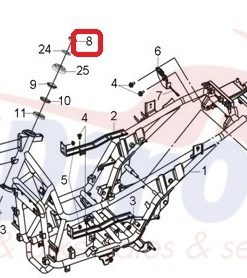 Alternative view of 50306-M9Q-000 Παξιμάδι Κόντρα Ποτηριών Citycom-Gts