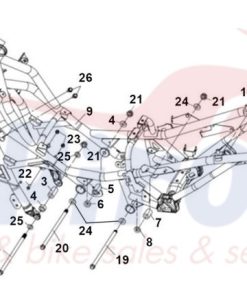 Alternative view of 53220-HMA-000 Παξιμάδι Ποτηριών  Citycom-Gts-ADXTG400 E5