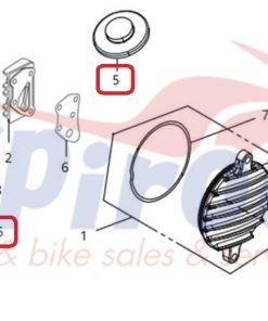 Alternative view of 1236A-A31-000-PH Τάπα Κεφαλής Ρύθμιση Βαλβίδων VF125 E5