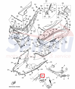 Alternative view of 54P-F7114-00	Λαστιχάκι Στόπερ Στάντ Nmax125/155