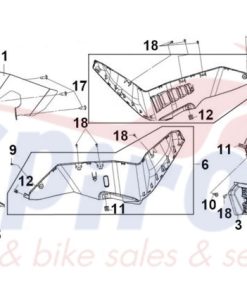 Alternative view of 90115-REA-000 Κλιπς Πλαστικών 6mm Κουμπωτό Μαύρο Sym