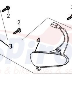 Alternative view of VGB001-71100 Φλάς Εμπρόσθια Σετ DY125 E4