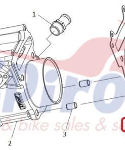 Alternative view of 101040-0154 Φλάντζα Βάσης Κυλίνδρου Kayo300