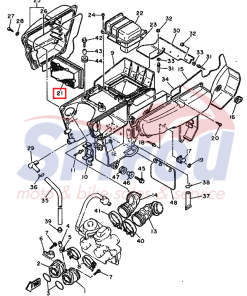 Alternative view of 3TB-14451-02 Φίλτρο Αέρος XT500/600[90'-92']