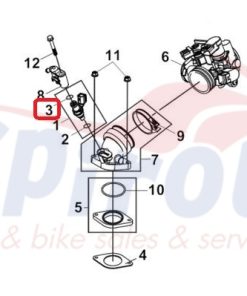 Alternative view of 06416-HNS-000 Τσιμούχα O-ring [Μαύρη] Μπέκ Citycom-Cruisym