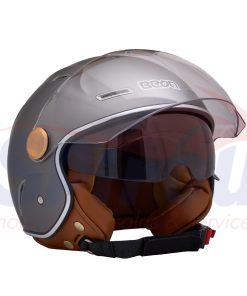 22983 Κράνος Ανοιχτό Beon B-122[Εσωτερική Φυμέ Ζελατίνα] Τιτάνιουμ Ματ X-Large