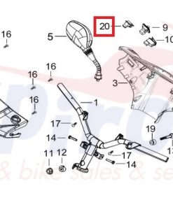Alternative view of TI0281-74007A Διακόπτης Turn-Off Cargo125 Eco E5