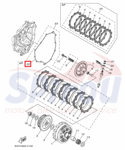 Alternative view of 1WS-15461-00 Φλάντζα Καπάκι Δίσκων Tenere700-MT07