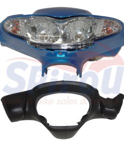 23056 Καβούκια Εμπρός-Πίσω Φαναριού Με Φανάρι Μπλέ Crypton115