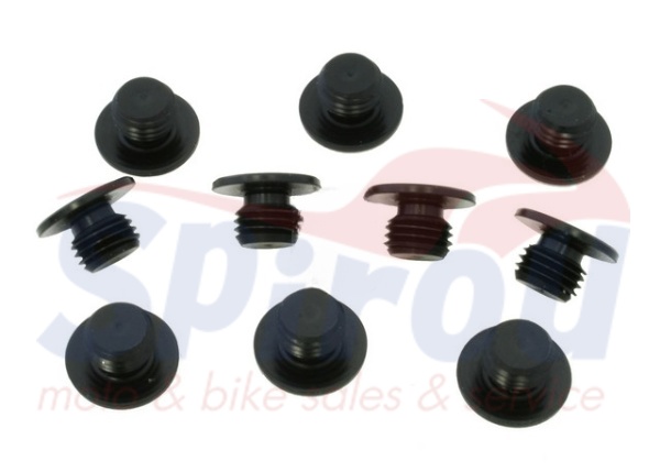 3350 Τάπες Καθρέπτη Αλουμ.10mm Μαύρες