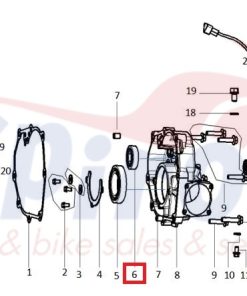 Alternative view of 101040-0286 Ρουλεμάν Διαφορικού GB/T 276-6303/P53 Kayo300