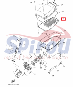 Alternative view of B5G-E4450-00	Φίλτρο Αέρος XSR125-MTM125